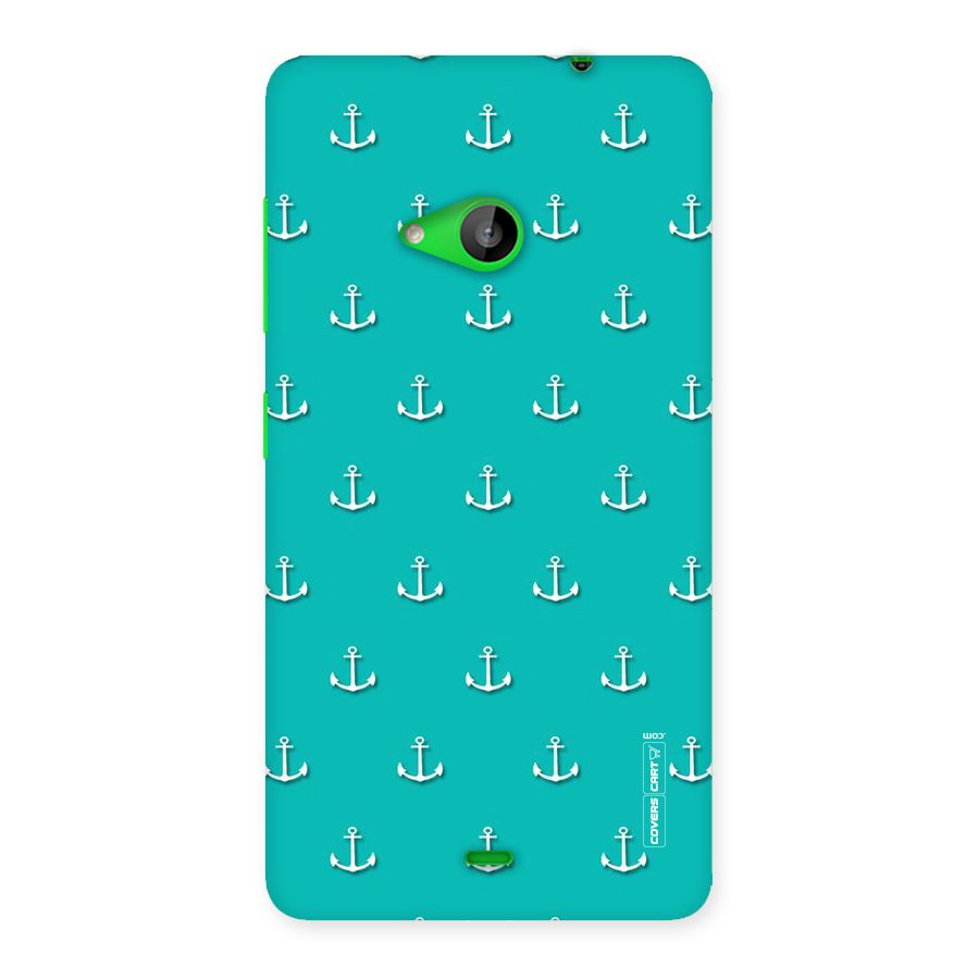 Light Blue Anchor Back Case for Lumia 535