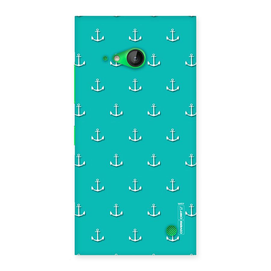 Light Blue Anchor Back Case for Lumia 730