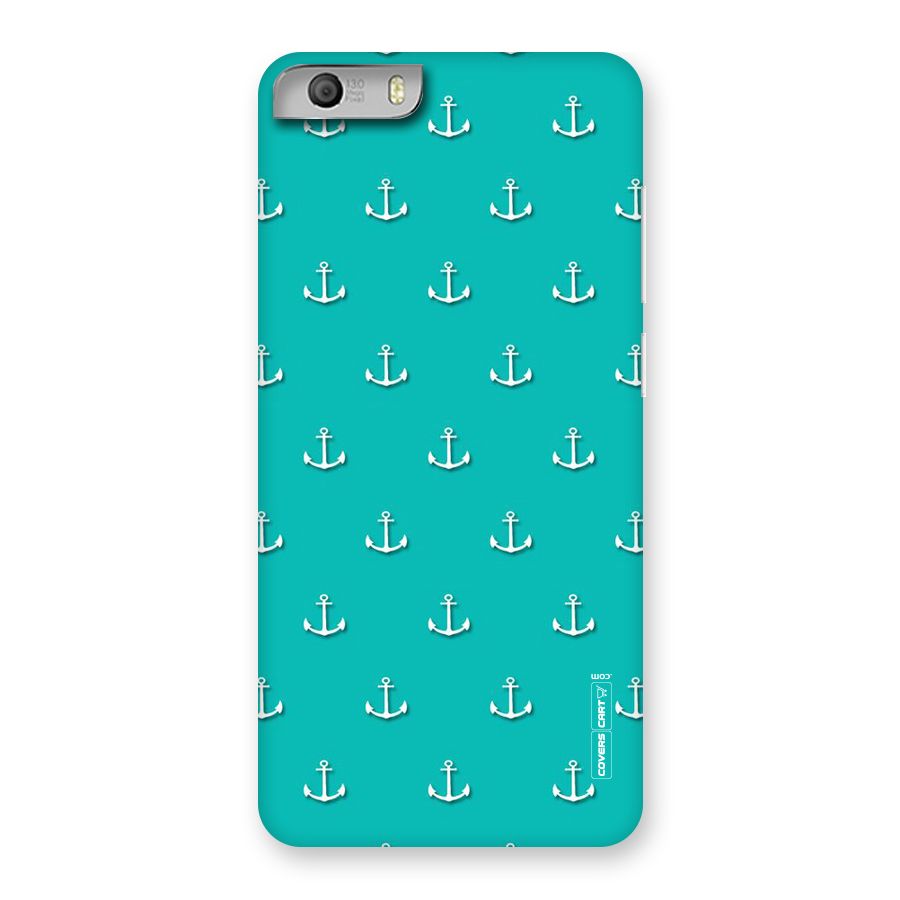 Light Blue Anchor Back Case for Micromax Canvas Knight 2
