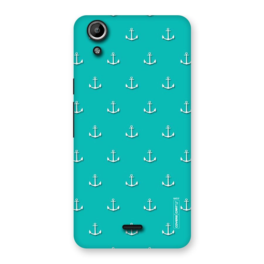 Light Blue Anchor Back Case for Micromax Canvas Selfie Lens Q345