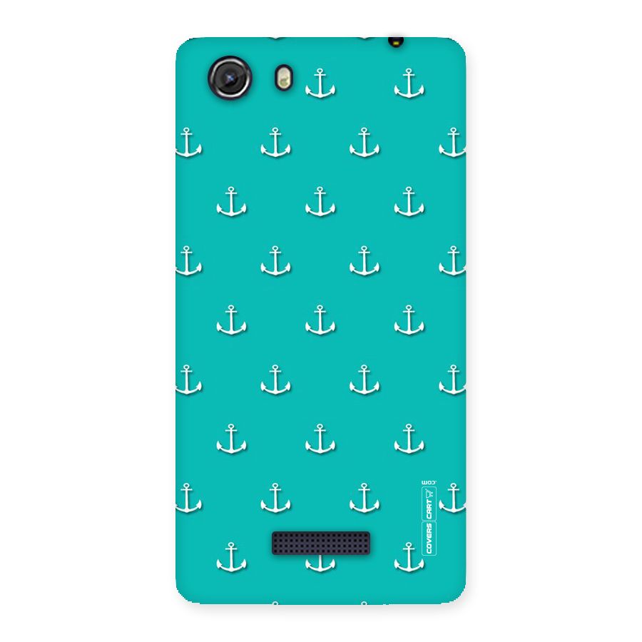 Light Blue Anchor Back Case for Micromax Unite 3