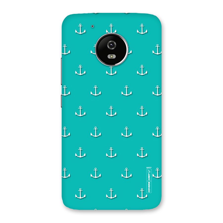 Light Blue Anchor Back Case for Moto G5