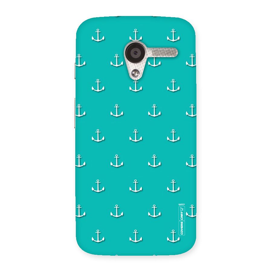 Light Blue Anchor Back Case for Moto X