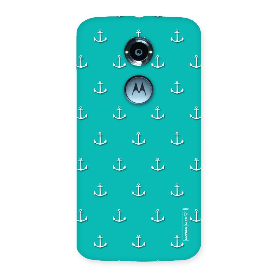 Light Blue Anchor Back Case for Moto X 2nd Gen