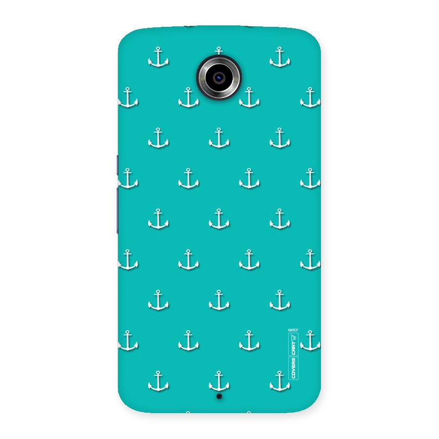 Light Blue Anchor Back Case for Nexsus 6