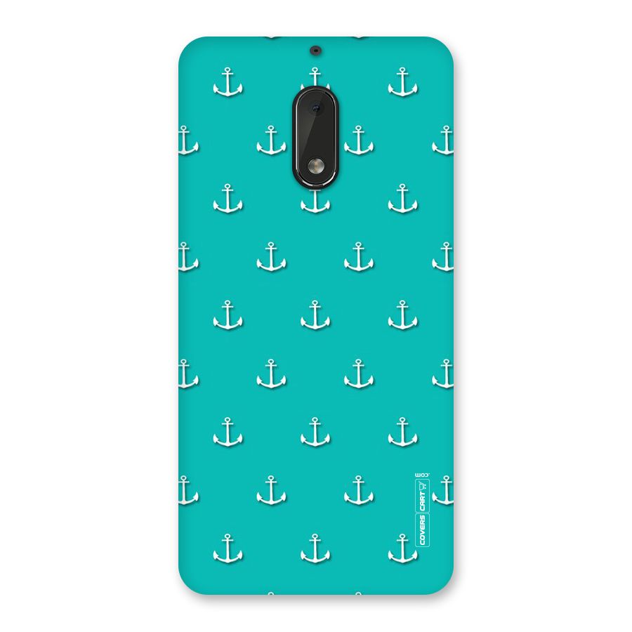 Light Blue Anchor Back Case for Nokia 6