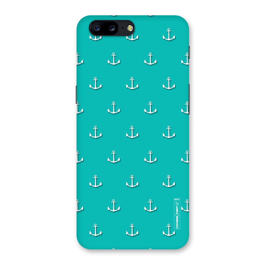 Light Blue Anchor Back Case for OnePlus 5