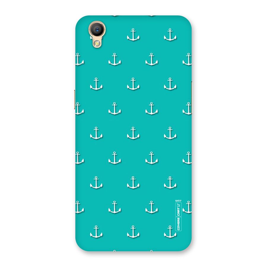 Light Blue Anchor Back Case for Oppo A37