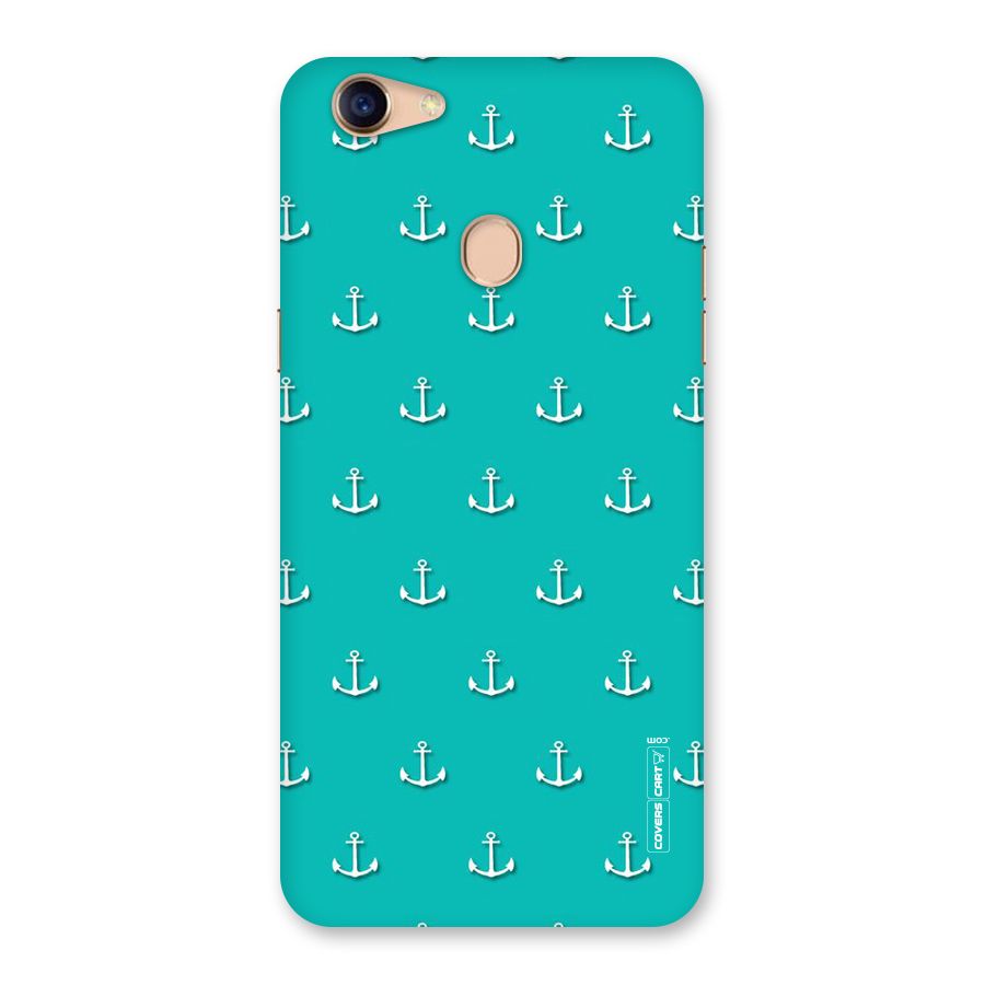 Light Blue Anchor Back Case for Oppo F5