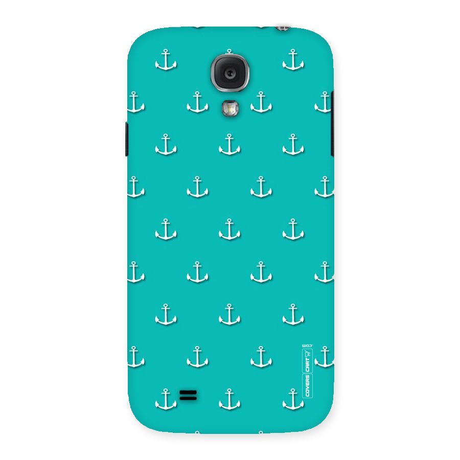 Light Blue Anchor Back Case for Samsung Galaxy S4