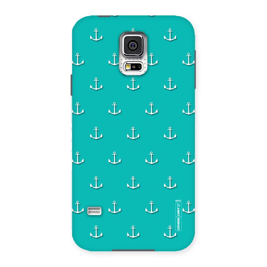 Light Blue Anchor Back Case for Samsung Galaxy S5