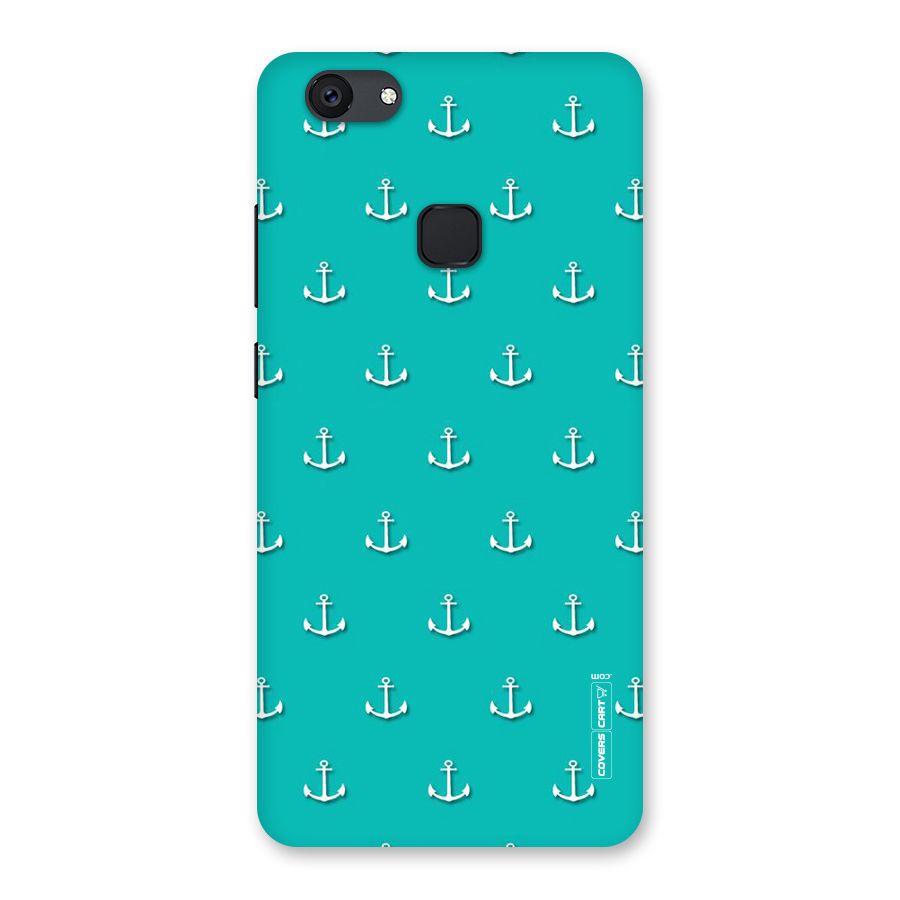 Light Blue Anchor Back Case for Vivo V7 Plus