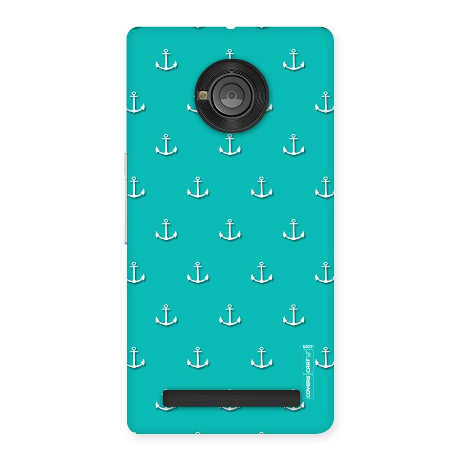 Light Blue Anchor Back Case for Yu Yunique