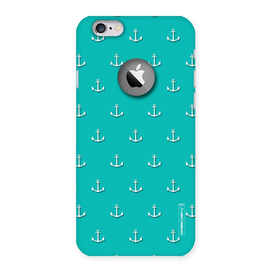 Light Blue Anchor Back Case for iPhone 6 Logo Cut
