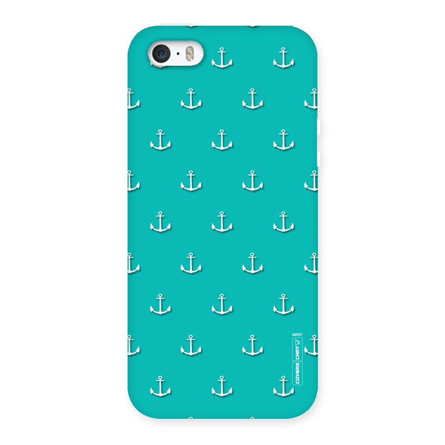 Light Blue Anchor Back Case for iPhone SE