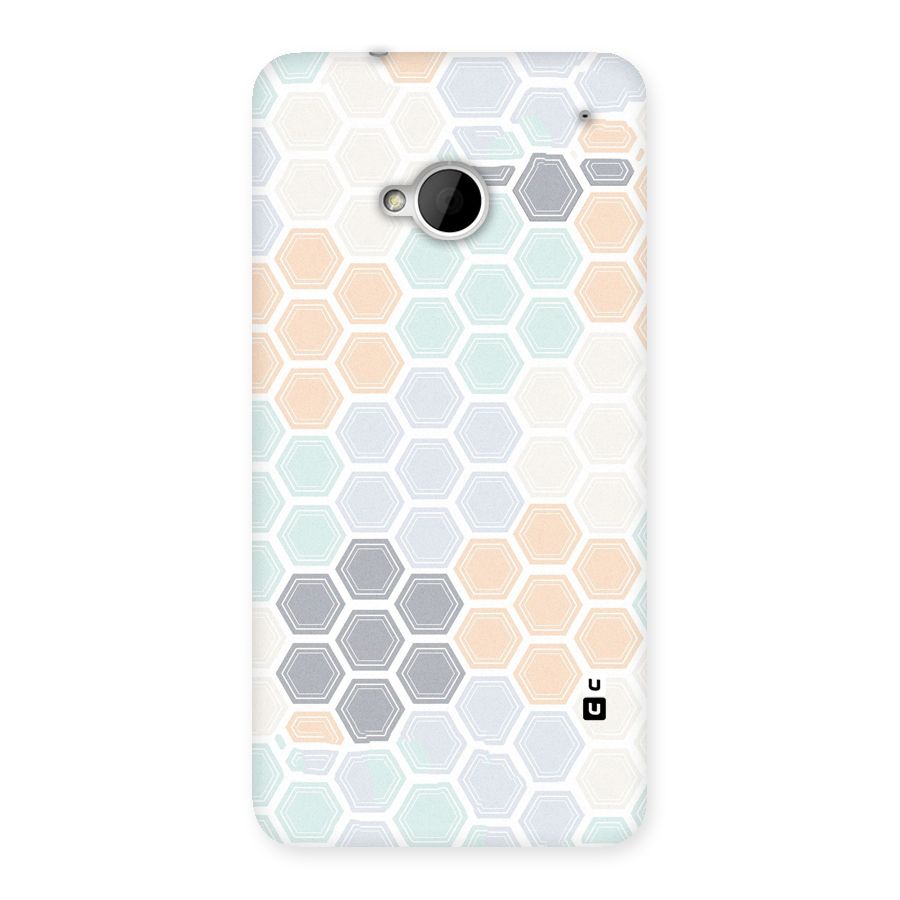 Light Hexagons Back Case for HTC One M7
