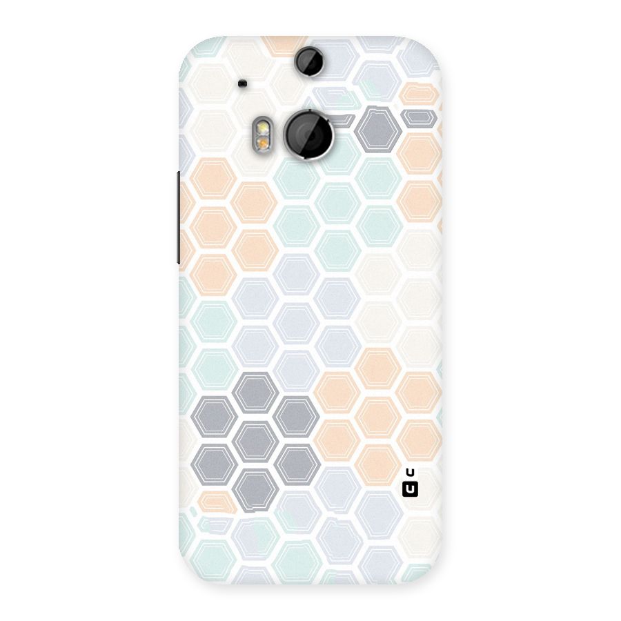 Light Hexagons Back Case for HTC One M8