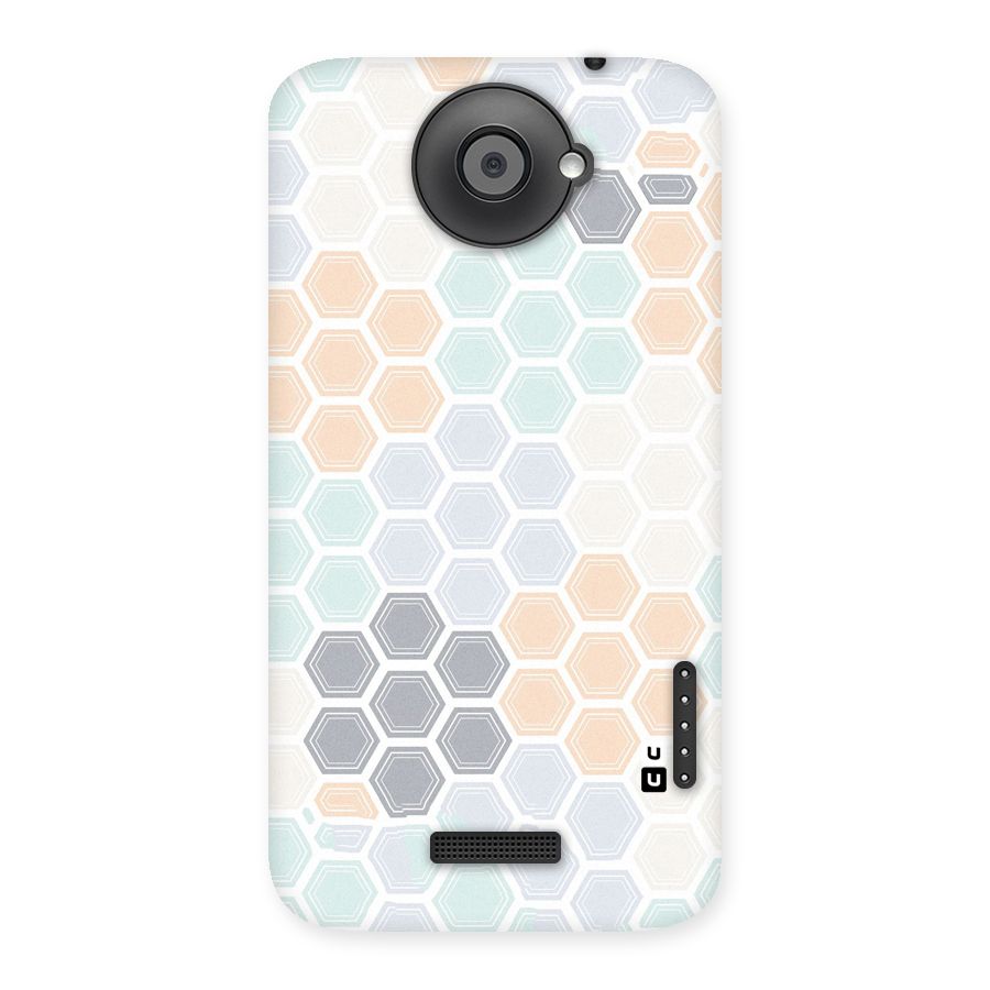 Light Hexagons Back Case for HTC One X