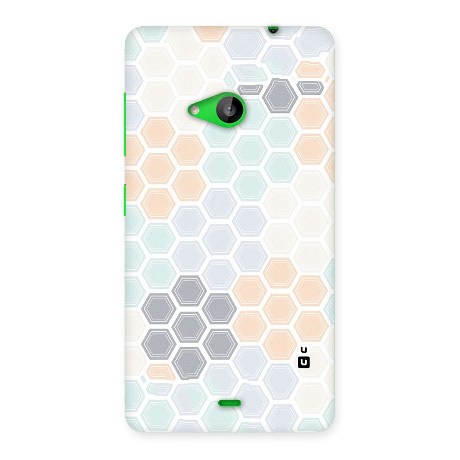 Light Hexagons Back Case for Lumia 535