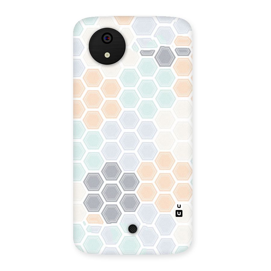 Light Hexagons Back Case for Micromax Canvas A1