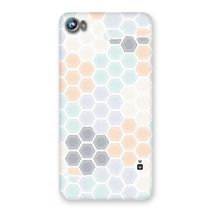 Light Hexagons Back Case for Micromax Canvas Fire 4 A107