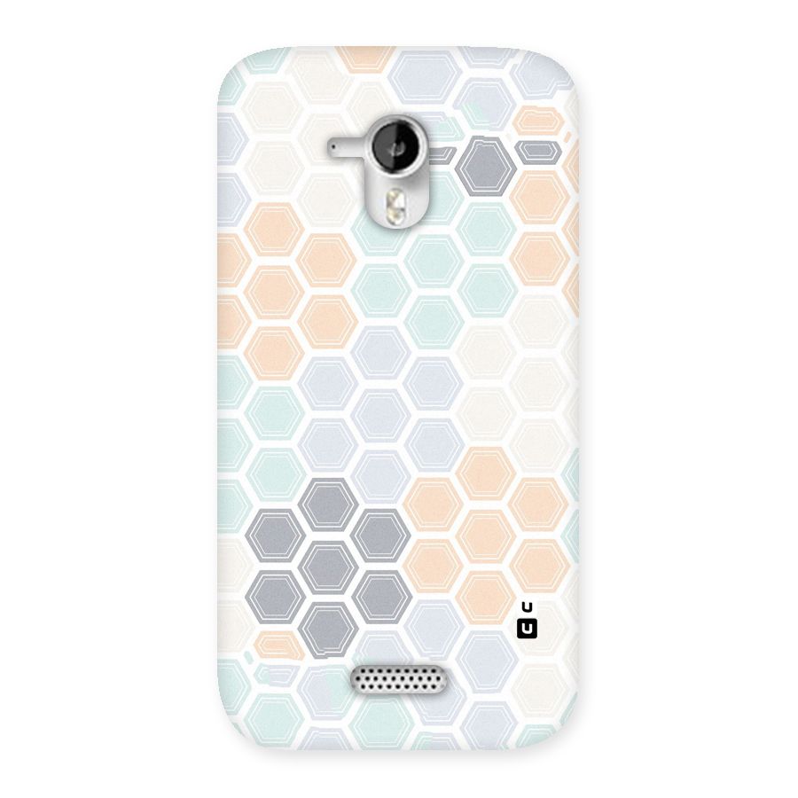 Light Hexagons Back Case for Micromax Canvas HD A116