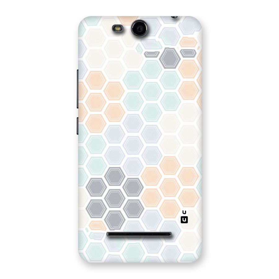 Light Hexagons Back Case for Micromax Canvas Juice 3 Q392