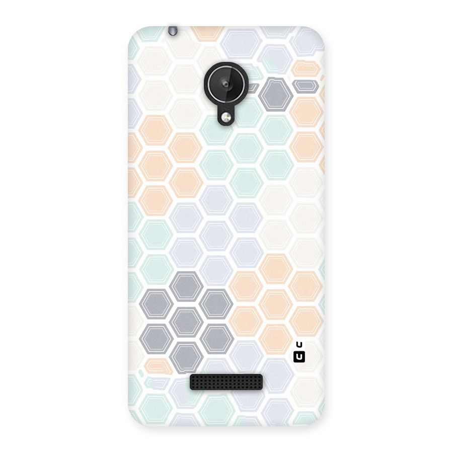 Light Hexagons Back Case for Micromax Canvas Spark Q380