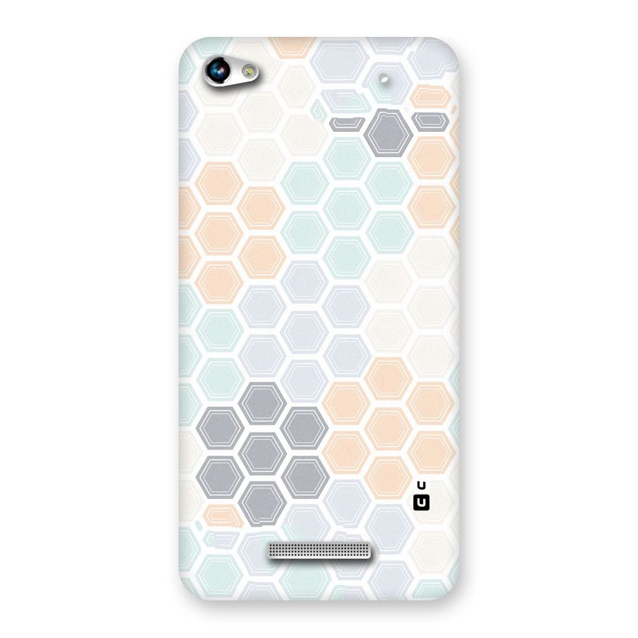 Light Hexagons Back Case for Micromax Hue 2