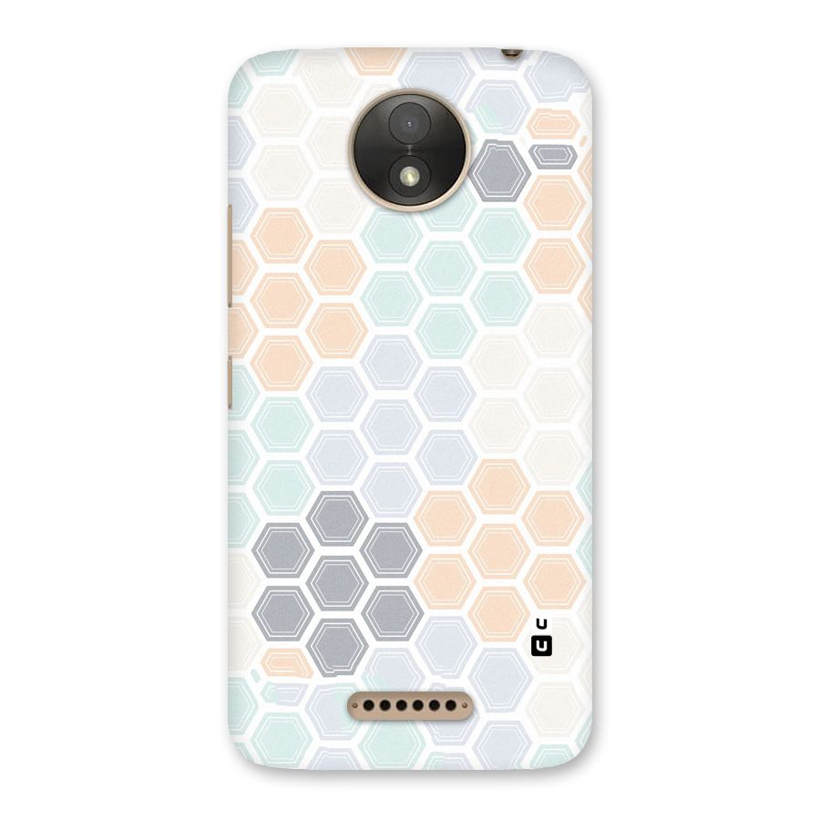Light Hexagons Back Case for Moto C Plus