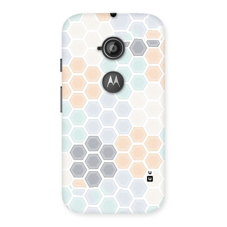 Light Hexagons Back Case for Moto E 2nd Gen