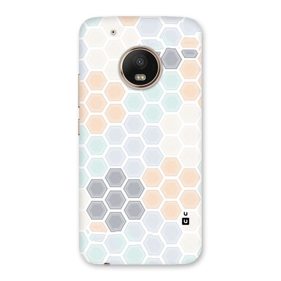 Light Hexagons Back Case for Moto G5 Plus
