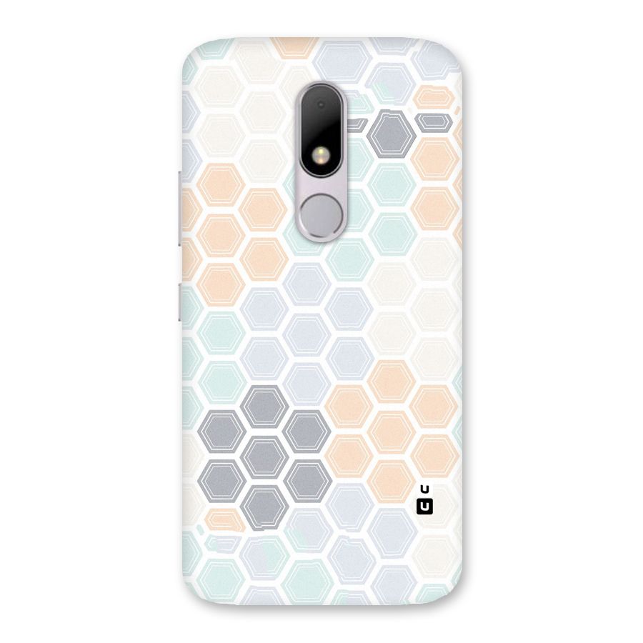 Light Hexagons Back Case for Moto M