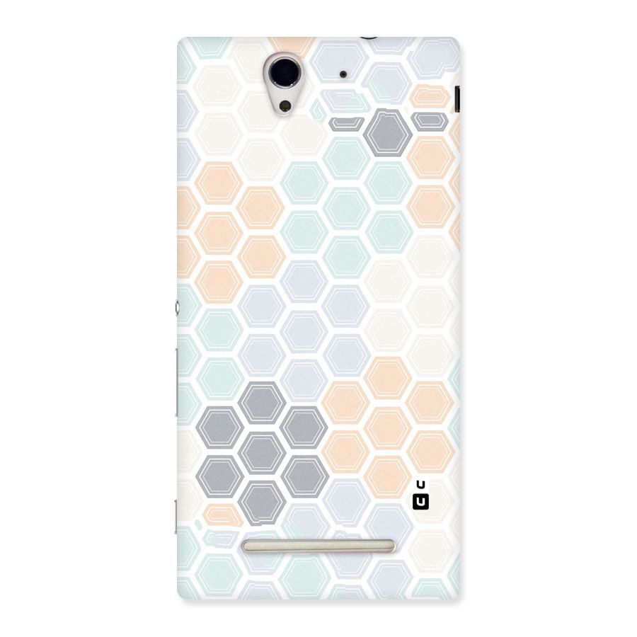 Light Hexagons Back Case for Sony Xperia C3