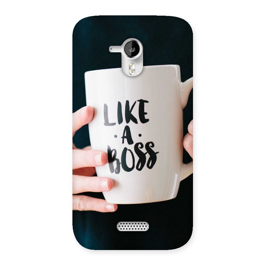 Like a Boss Back Case for Micromax Canvas HD A116