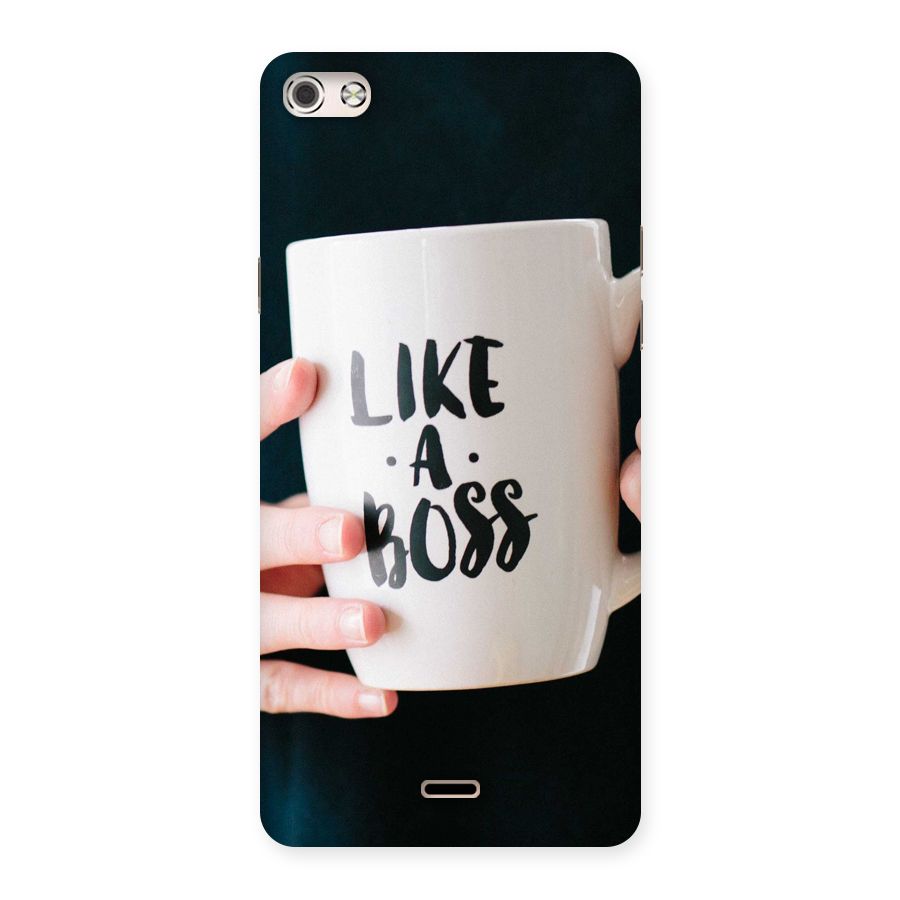 Like a Boss Back Case for Micromax Canvas Silver 5