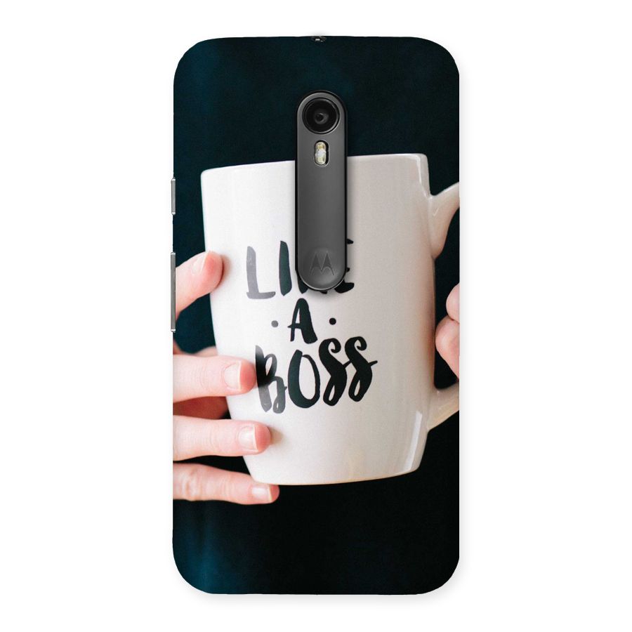 Like a Boss Back Case for Moto G Turbo