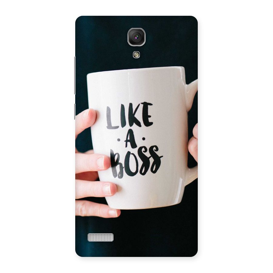 Like a Boss Back Case for Redmi Note