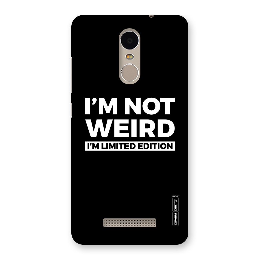 Limited Edition Back Case for Xiaomi Redmi Note 3