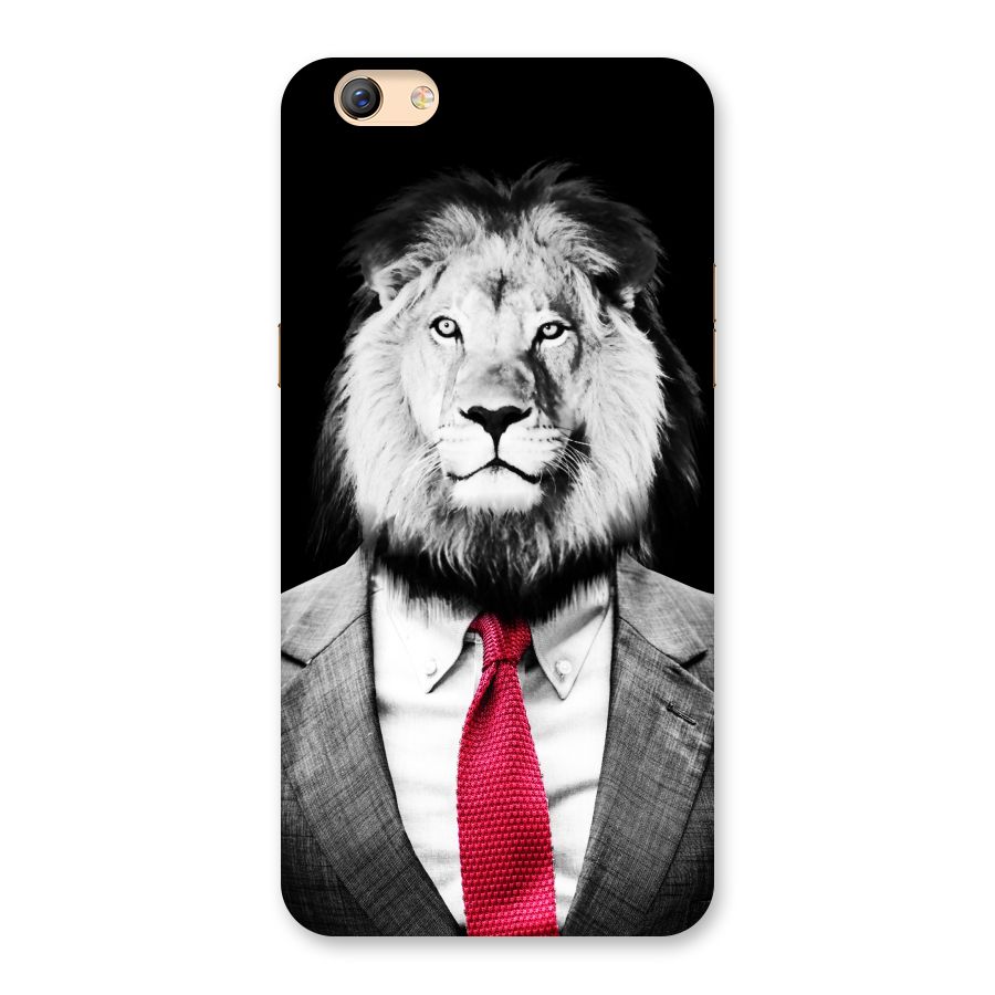 Lion with Red Tie Back Case for Oppo F3 Plus