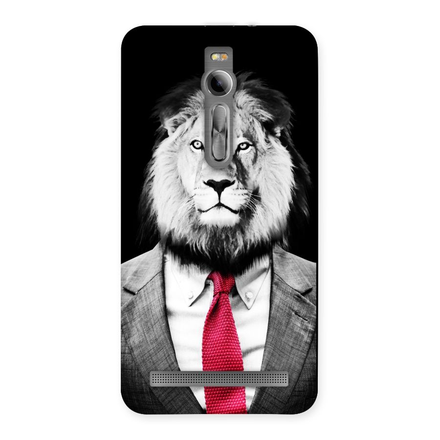Lion with Red Tie Back Case for Asus Zenfone 2