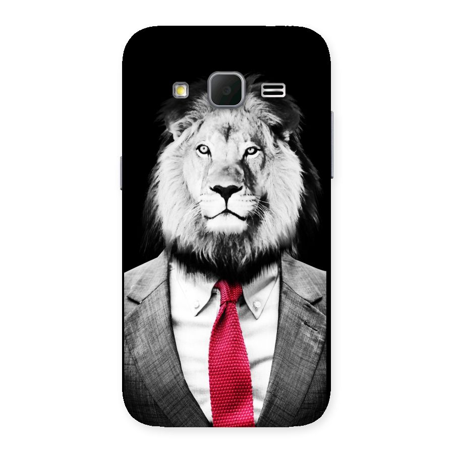 Lion with Red Tie Back Case for Galaxy Core Prime
