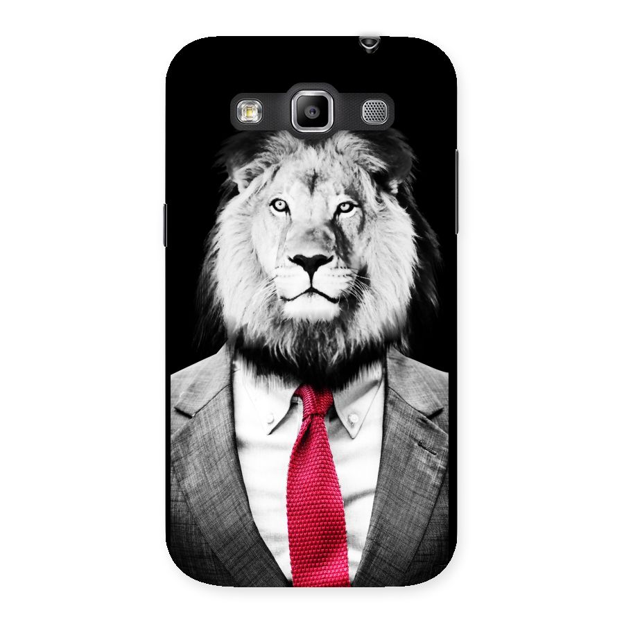 Lion with Red Tie Back Case for Galaxy Grand Quattro