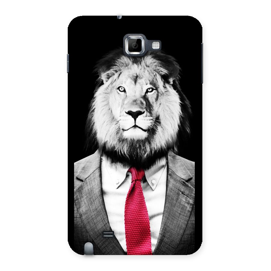 Lion with Red Tie Back Case for Galaxy Note