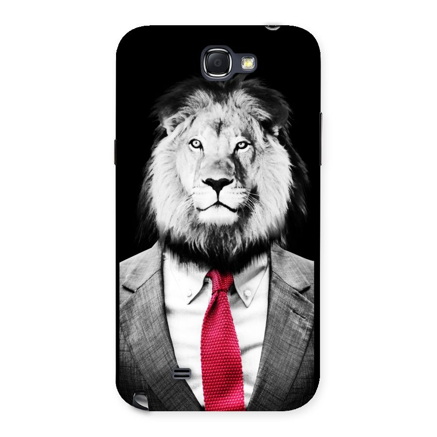 Lion with Red Tie Back Case for Galaxy Note 2