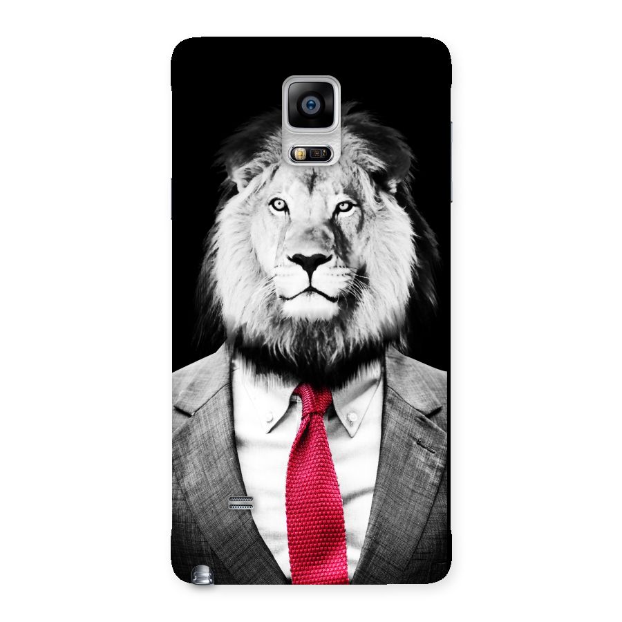 Lion with Red Tie Back Case for Galaxy Note 4