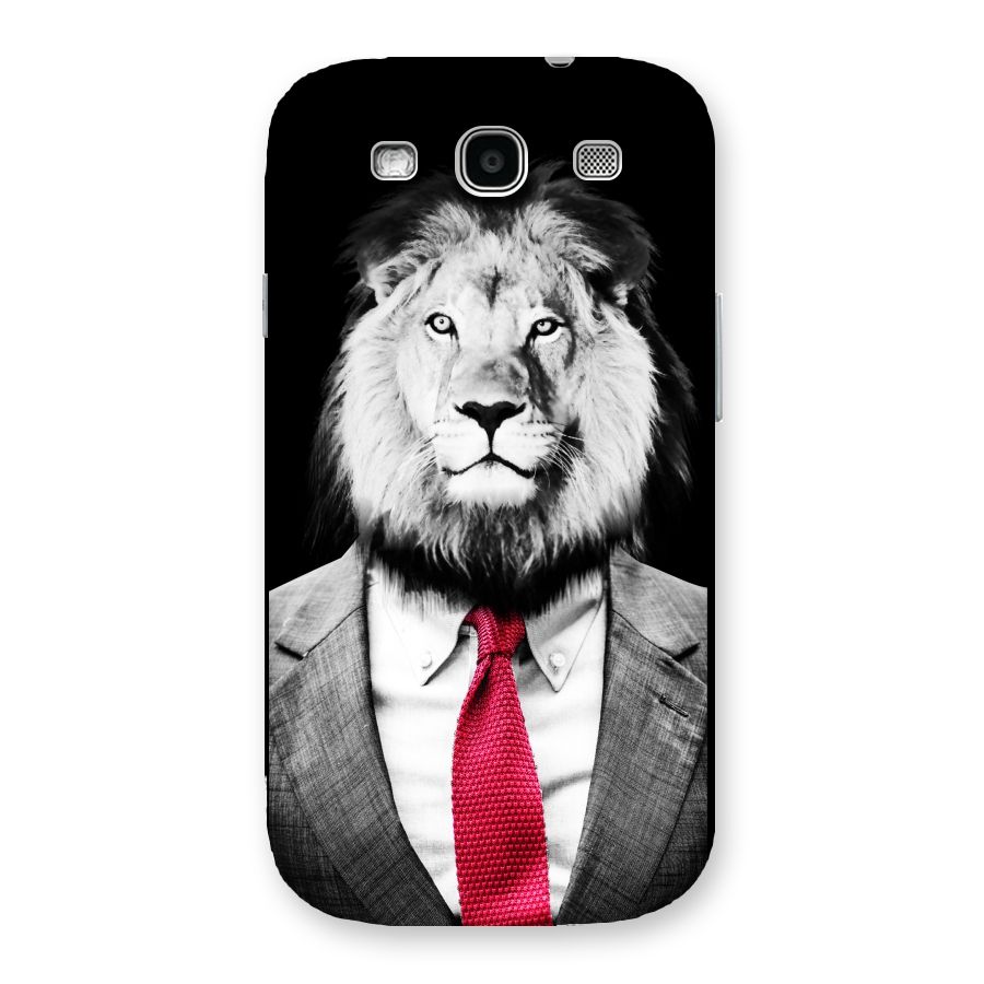 Lion with Red Tie Back Case for Galaxy S3