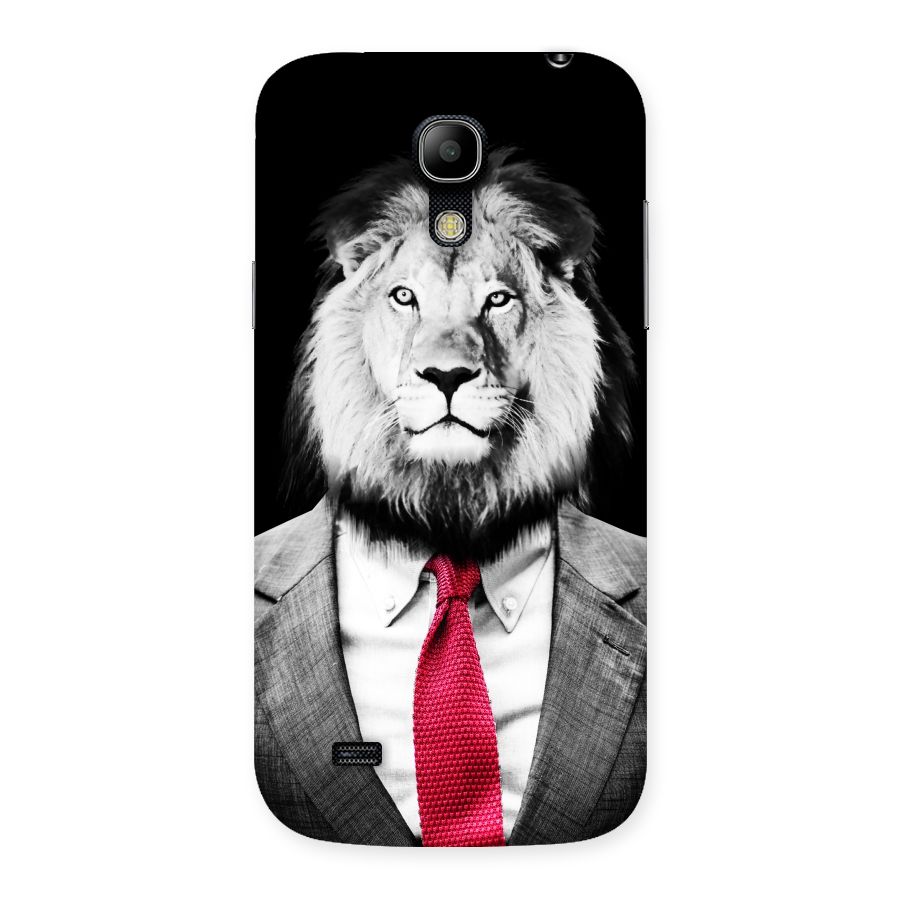 Lion with Red Tie Back Case for Galaxy S4 Mini