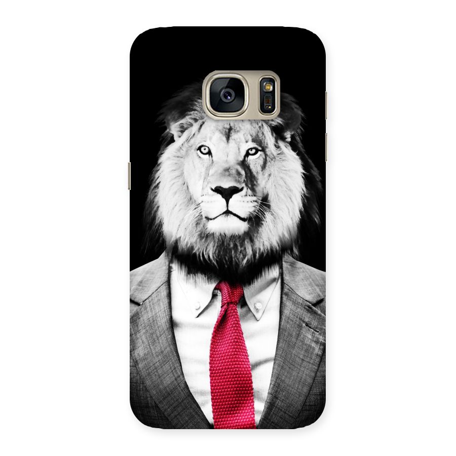 Lion with Red Tie Back Case for Galaxy S7