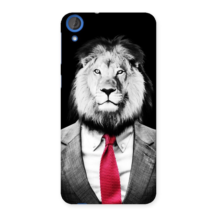 Lion with Red Tie Back Case for HTC Desire 820